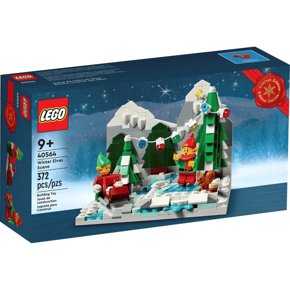 Lego #40564 Winter Elves Scene 372 pcs Christmas Ice Skating Snowmobile Sealed